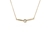 Cachet Swarovski Crystal  Lara Bar Necklace Gold
