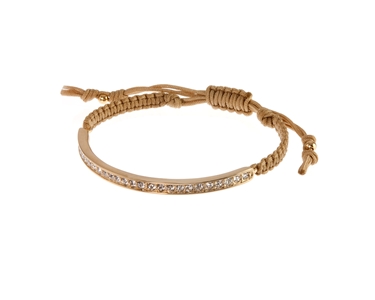 Cachet Swarovski Crystal  Dinah Nautical Cord Bracelet Gold
