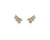 Cachet Swarovski Crystal  Paige Pierced Earrings Gold