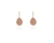 Cachet Swarovski Crystal  Parisa Lever Back Earrings Pink Gold