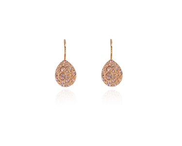Cachet Swarovski Crystal  Parisa Lever Back Earrings Pink Gold