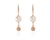 Cachet Swarovski Crystal  Jaide Lever Back Earrings Pink Gold