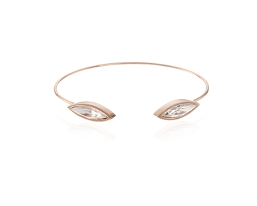 Cachet Swarovski Crystal  Sphinx Spring Bangle Pink Gold