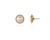 Cachet Swarovski Crystal  Ikuyo Pierced Earrings Gold