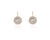 Cachet Swarovski Crystal  Rena Lever Back Earrings Gold