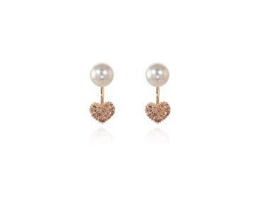 Cachet Swarovski Crystal  Sabina Pierced Earrings Pink Gold
