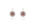 Cachet Swarovski Crystal  Rena Lever Back Earrings Rhodium