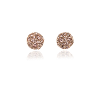 Cachet Swarovski Crystal  Bon Bon/M Pierced Earrings Pink Gold