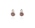Cachet Swarovski Crystal  Elea Lever Back Earrings Rhodium Blush Rose