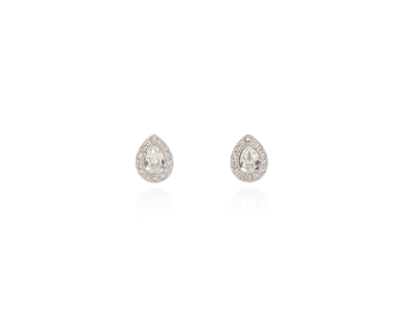 Cachet Swarovski Crystal  Tamsin Pierced Earrings Rhodium Crystal