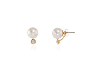 Cachet Swarovski Crystal  Naila Pierced Earrings Gold