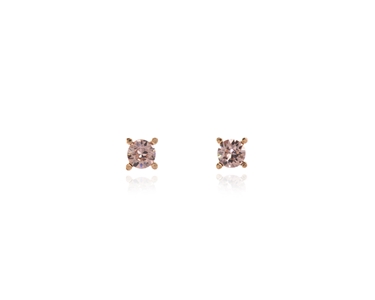 Cachet Swarovski Crystal  Laine Pierced Earrings Pink Gold Vintage Rose