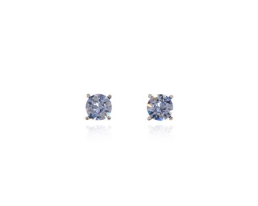 Cachet Swarovski Crystal  Laine Pierced Earrings Rhodium Lavendar