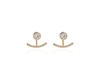 Cachet Swarovski Crystal  Haile Pierced Earrings Gold