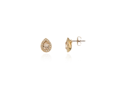 Cachet Swarovski Crystal  Tamsin Pierced Earrings Gold