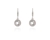 Cachet Swarovski Crystal  Dara Lever Back Earrings Rhodium Crystal