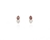 Cachet Swarovski Crystal  Talh Lever Back Earrings Rhodium Blush Rose