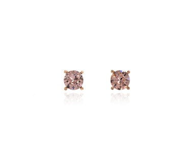 Cachet Swarovski Crystal  Laine Pierced Earrings Pink Gold
