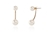 Cachet Swarovski Crystal  Neve Pierced Earrings Gold