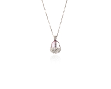 Cachet Swarovski Crystal  Chiyo Pendant Rhodium Antique Pink