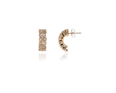 Cachet Swarovski Crystal  Halia Pierced Earrings Gold