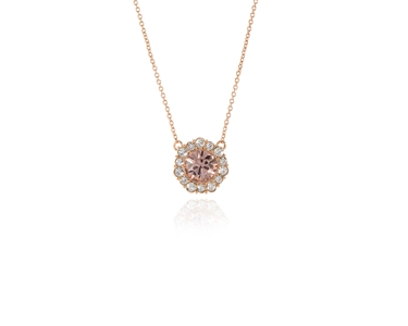 Cachet Swarovski Crystal  Rena Pendant Pink Gold