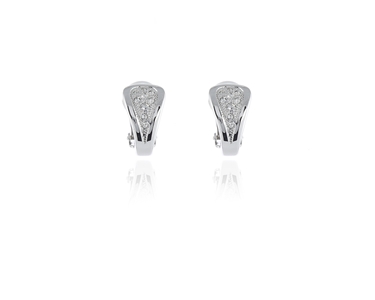 Cachet Swarovski Crystal  Tala Clip Earrings Rhodium