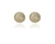Cachet Swarovski Crystal  Marguerite Clip Earrings Gold