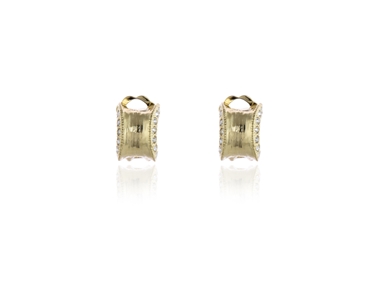 Cachet Swarovski Crystal  Cairtir Clip Earrings Gold