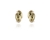 polished Lane Clip Earrings Gold