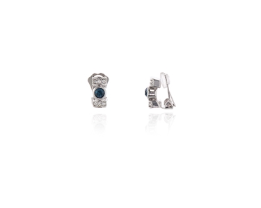 Cachet Swarovski Crystal  Terri Clip Earrings Rhodium
