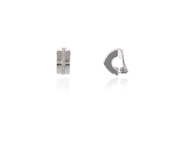 Cachet Swarovski Crystal  Vivi Clip Earrings Rhodium
