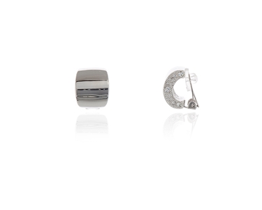Cachet Swarovski Crystal  Jia Clip Earrings Rhodium