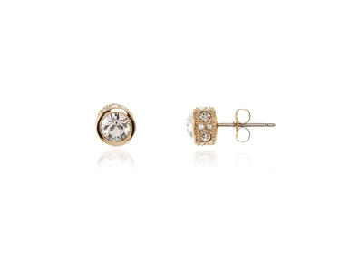 Cachet Swarovski Crystal  Rocio Pierced Earrings Gold