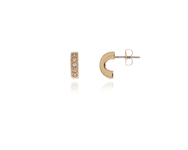 Cachet Swarovski Crystal  Saga Pierced Earrings Gold