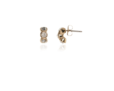 Cachet Swarovski Crystal  Kacia Pierced Earrings Gold