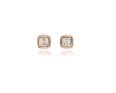 Cachet Swarovski Crystal  Joely Pierced Earrings Pink Gold