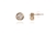Cachet Swarovski Crystal  Solitair/L Pierced Earrings Gold