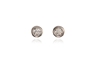 Cachet Swarovski Crystal  Solitair/S Pierced Earrings Rhodium