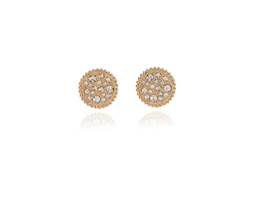 Cachet Swarovski Crystal  Bree/M Pierced Earrings Gold