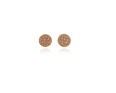 Cachet Swarovski Crystal  Bree/S Pierced Earrings Pink Gold