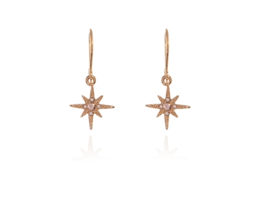 Cachet Swarovski Crystal  North Star Earrings Earrings Pink Gold