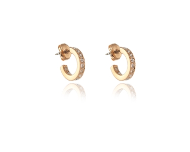 Cachet Swarovski Crystal  Saga/S Pierced Earrings Pink Gold