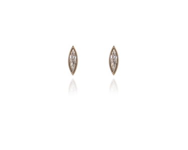 Cachet Swarovski Crystal  Sphinx Pierced Earrings Gold