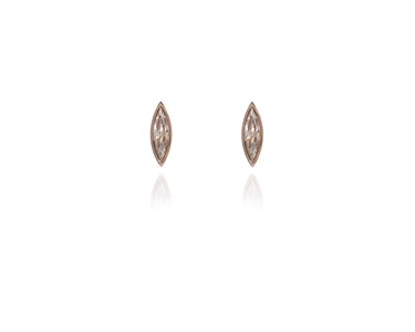 Cachet Swarovski Crystal  Sphinx Pierced Earrings Pink Gold