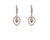 Cachet Swarovski Crystal  Taja Lever Back Earrings Rhodium