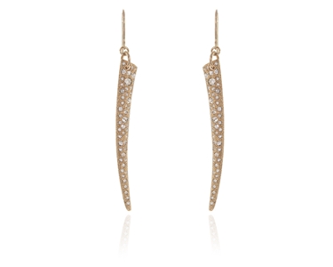 Cachet Swarovski Crystal  Nahla Hook Wire Earrings Gold