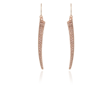 Cachet Swarovski Crystal  Nahla Hook Wire Earrings Pink Gold