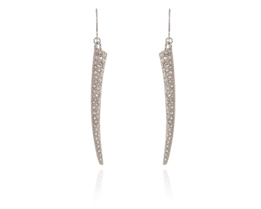 Cachet Swarovski Crystal  Nahla Hook Wire Earrings Rhodium