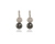 Cachet Swarovski Crystal  Peyton Pearl Earrings Rhodium